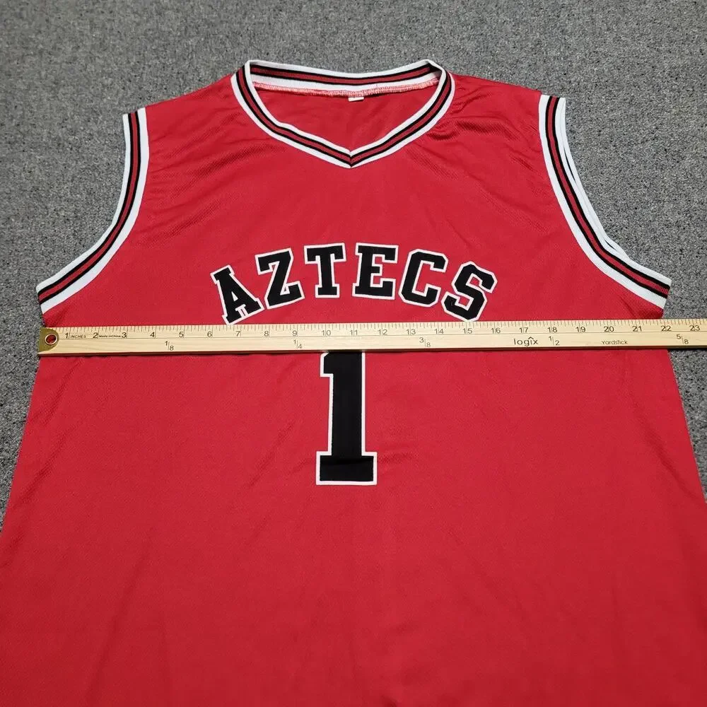 San Diego State Aztecs Jersey Mens Large Red Black 1 SGA Basketball Tank Shirt